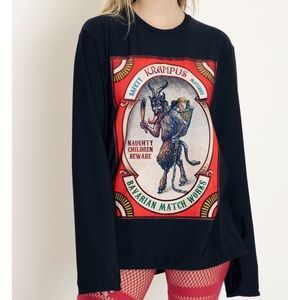 BM Krampus Matches patch sweater